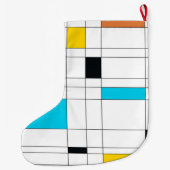 Kleurrijke, coole, trendy, moderne illustratiekuns grote kerstsok (Achterkant)