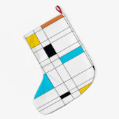 Kleurrijke, coole, trendy, moderne illustratiekuns grote kerstsok (Achterkant (Hangend))