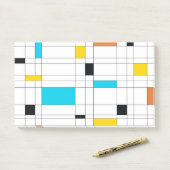 Kleurrijke, coole, trendy, moderne illustratiekuns post-it® notes (Op bureau)