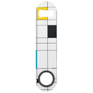 Kleurrijke, coole, trendy, moderne illustratiekuns speed flessenopener
