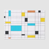 Kleurrijke, coole, trendy, moderne illustratiekuns tissuepapier (Voorkant)