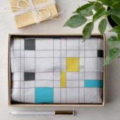 Kleurrijke, coole, trendy, moderne illustratiekuns tissuepapier (Geschenk)