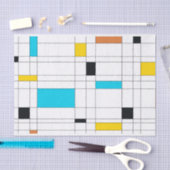 Kleurrijke, coole, trendy, moderne illustratiekuns tissuepapier (Craft)