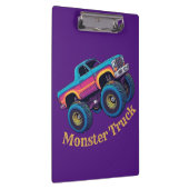 Kleurrijke Coolest Monster Truck Klembord (Rechts)
