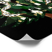 Kleurrijke Coquette Bow Grappige Kerstboom Schatti Poster (Hoek)