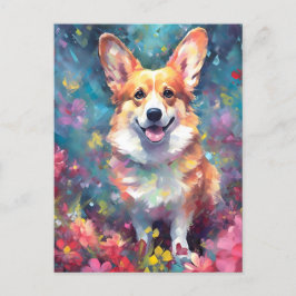 Kleurrijke Corgi Briefkaart