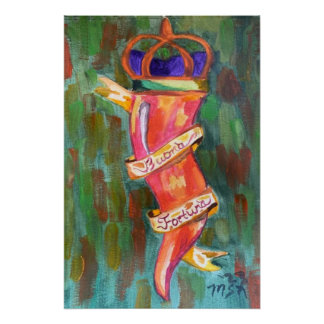 Kleurrijke Cornicello Perfect Poster