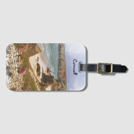 Kleurrijke Cornwall Engeland kustlandschap Bagagelabel