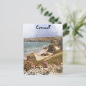 Kleurrijke Cornwall Engeland kustlandschap Briefkaart (Staand voorkant)