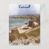 Kleurrijke Cornwall Engeland kustlandschap Briefkaart (Voorkant)