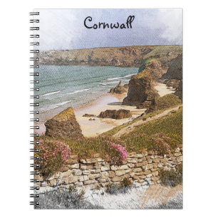 Kleurrijke Cornwall Engeland kustlandschap Notitieboek