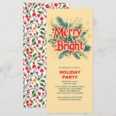 Kleurrijke Corporate Merry & Bright Christmas Part (Voorkant / Achterkant)