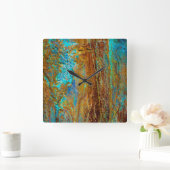 Kleurrijke Corrosie Vierkante Klok (Huis)