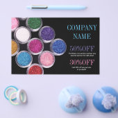 kleurrijke cosmetica visagist Kosmetoloog Flyer (Enkel)