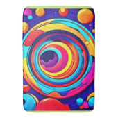Kleurrijke Cosmic Vortex Art van Nebula Badmat (Voorkant Verticaal)