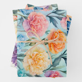 Kleurrijke Cottage Flowers Wrapping Paper Sheets