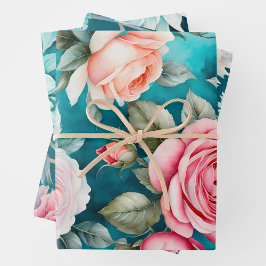 Kleurrijke Cottage Flowers Wrapping Paper Sheets