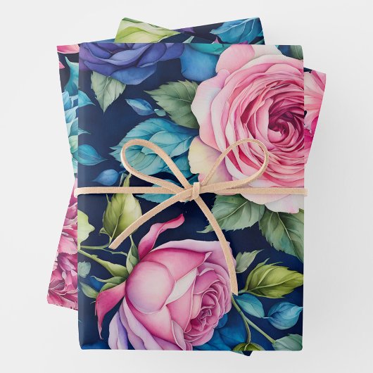 Kleurrijke Cottage Flowers Wrapping Paper Sheets