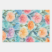 Kleurrijke Cottage Flowers Wrapping Paper Sheets (Voorkant)
