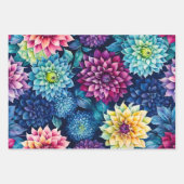 Kleurrijke Cottage Flowers Wrapping Paper Sheets (Voorkant 3)