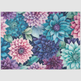 Kleurrijke Cottage Garden Flowers Art Tissue Paper Tissuepapier