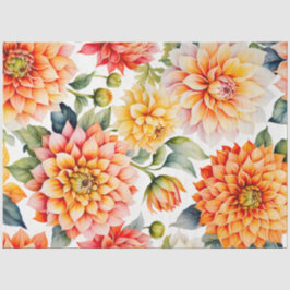 Kleurrijke Cottage Garden Flowers Art Tissue Paper Tissuepapier