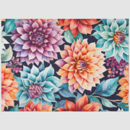 Kleurrijke Cottage Garden Flowers Art Tissue Paper Tissuepapier