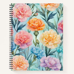 Kleurrijke Cottage Garden Flowers Spiral Notitiebo Notitieboek