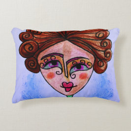 Kleurrijke Couch Kussens (Whimsical Woman 01)