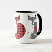 Kleurrijke Country Fox Design Mok (Voorkant rechts)