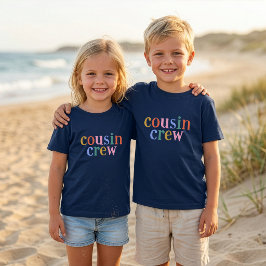 Kleurrijke Cousin Crew Matching Familie T-shirt
