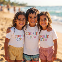 Kleurrijke Cousin Crew Matching Familie