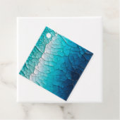 Kleurrijke Crackle Paper Art Gift Labels (In situ)