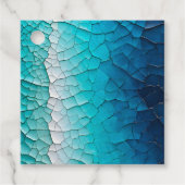 Kleurrijke Crackle Paper Art Gift Labels (Voorkant)