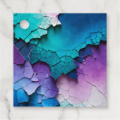 Kleurrijke Crackle Paper Art Gift Labels (Voorkant)