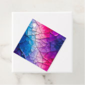 Kleurrijke Crackle Paper Art Gift Labels (In situ)