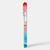 Kleurrijke Crackle Paper Art iPhone Case (Achterkant / Links)