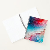 Kleurrijke Crackle Paper Art Spiral Notitieboek (Binnen)