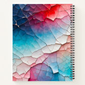 Kleurrijke Crackle Paper Art Spiral Notitieboek (Achterkant)