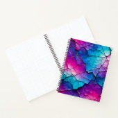 Kleurrijke Crackle Paper Art Spiral Notitieboek (Binnen)