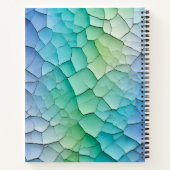 Kleurrijke Crackle Paper Art Spiral Notitieboek (Achterkant)