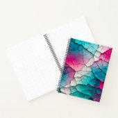 Kleurrijke Crackle Paper Art Spiral Notitieboek (Binnen)