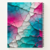 Kleurrijke Crackle Paper Art Spiral Notitieboek (Achterkant)