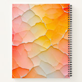 Kleurrijke Crackle Paper Art Spiral Notitieboek (Achterkant)