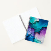 Kleurrijke Crackle Paper Art Spiral Notitieboek (Binnen)