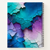 Kleurrijke Crackle Paper Art Spiral Notitieboek (Achterkant)