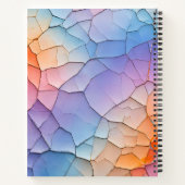 Kleurrijke Crackle Paper Art Spiral Notitieboek (Achterkant)