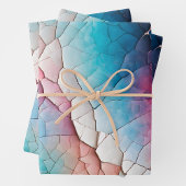 Kleurrijke Crackle Paper Art Wrapping Paper Sheets