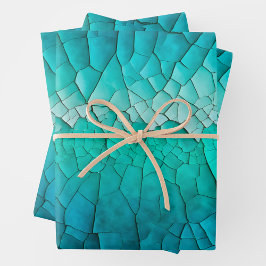 Kleurrijke Crackle Paper Art Wrapping Paper Sheets