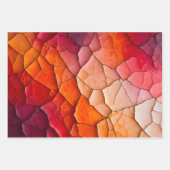 Kleurrijke Crackle Paper Art Wrapping Paper Sheets (Voorkant 3)